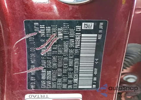 2018 Honda Clarity z USA, uszkodzony, nr VIN JHMZC5F12JC022978